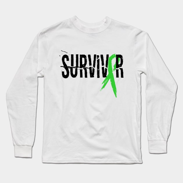 TBI Survivor Ribbon Long Sleeve T-Shirt by survivorsister